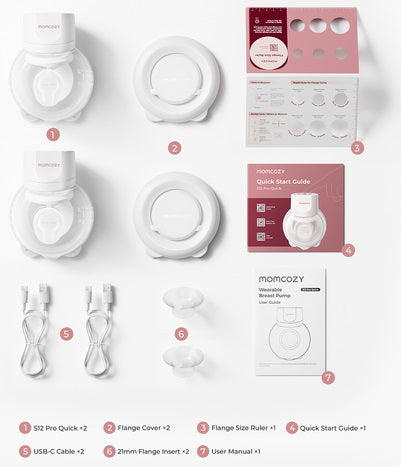 MomCozy S12 Pro Quick Wearable Breast Pump - Upgrade